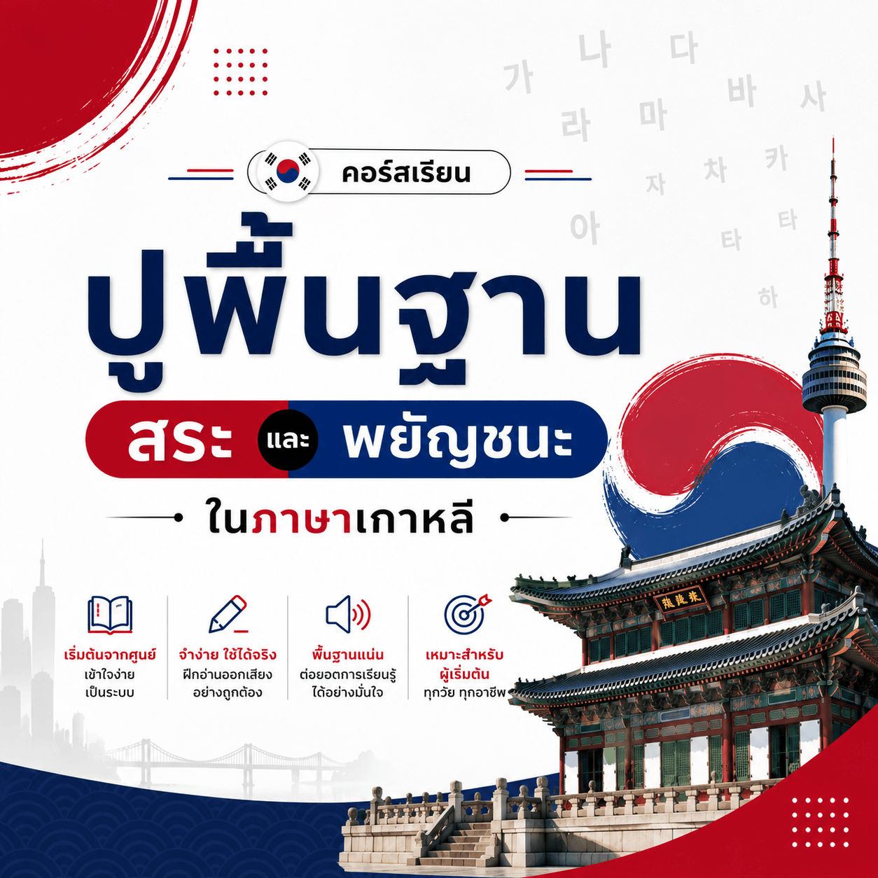 สระและพยัญชนะ ภาษาเกาหลี