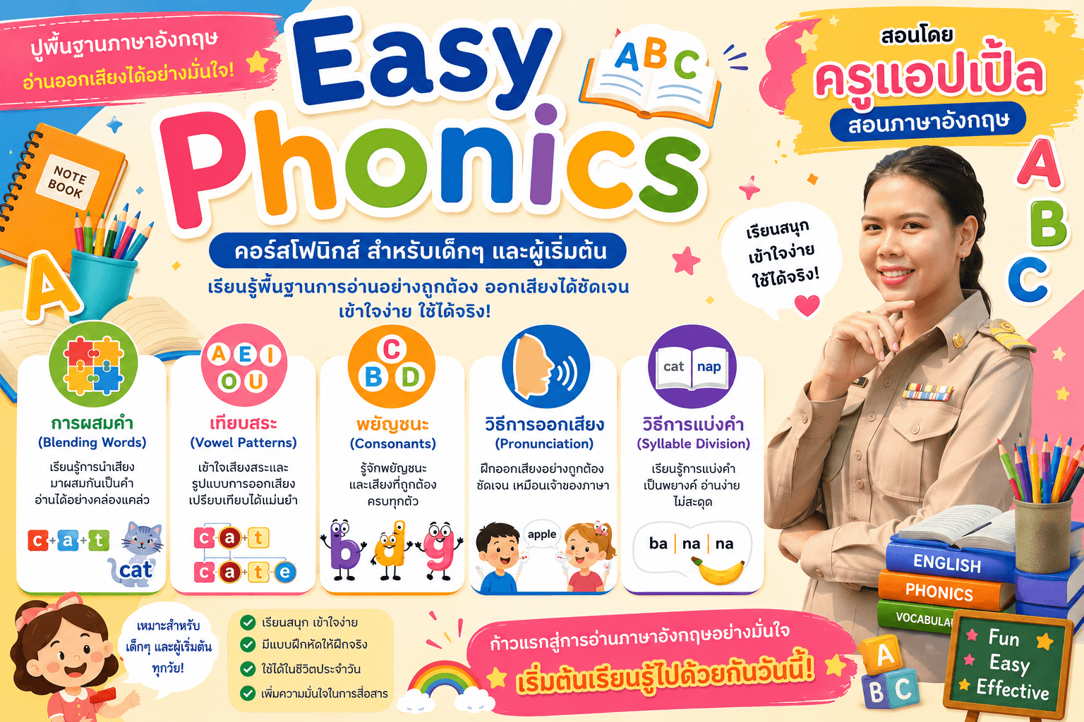Blending phonics for beginners