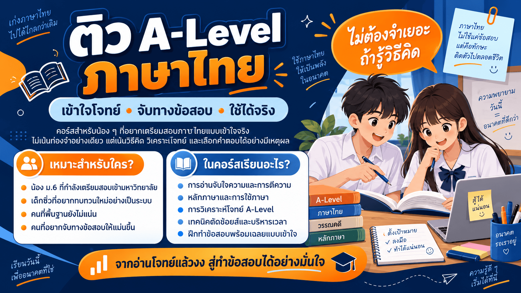 ติวสอบ A-Level ภาษาไทย