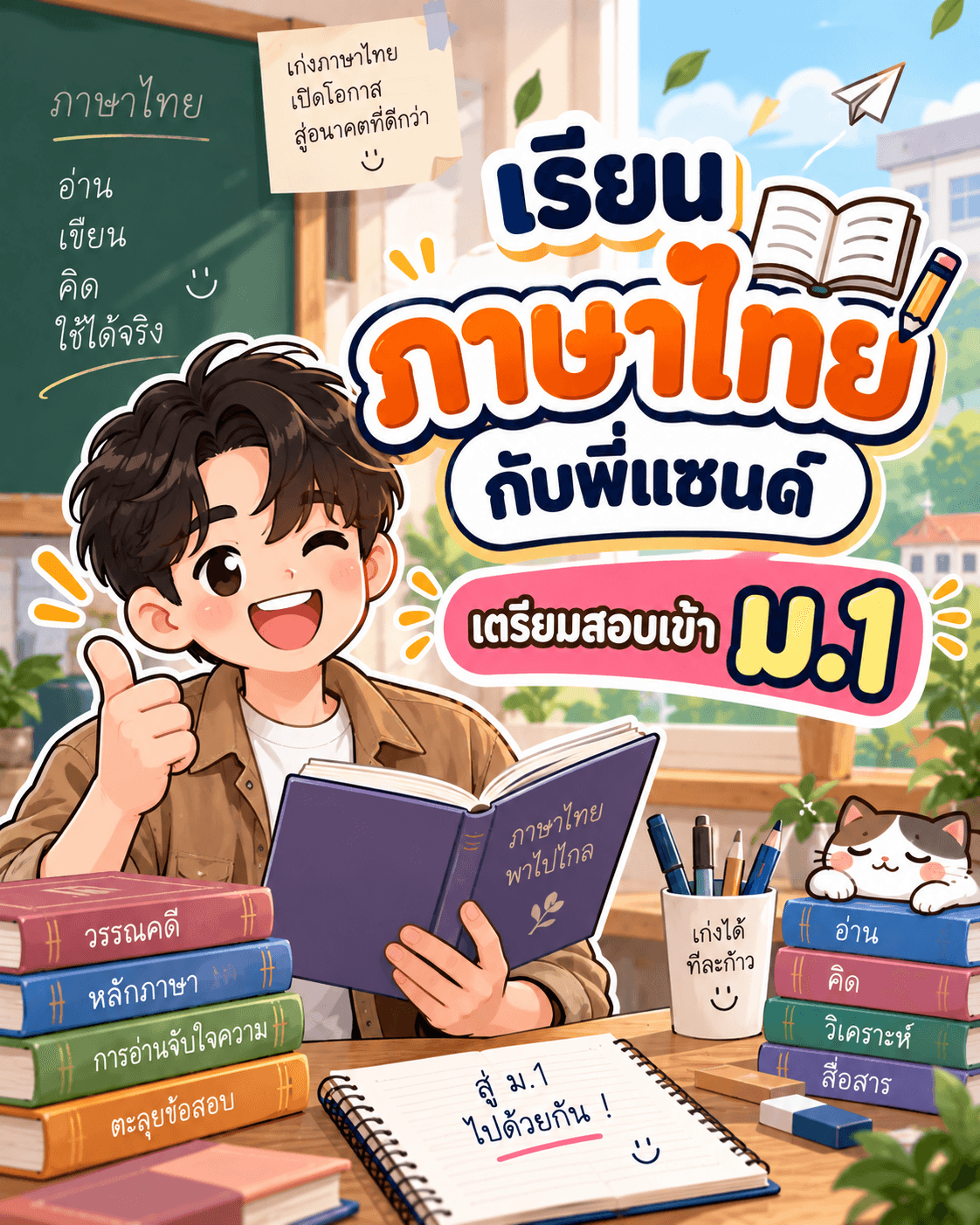 ภาษาไทยกับพี่แซนด์ เตรียมสอบเข้าม.1