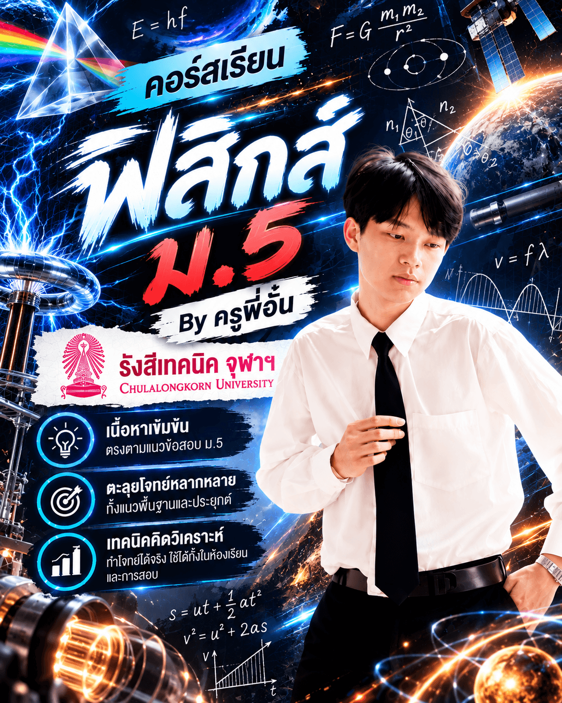 ฟิสิกส์ ม.5  โดย พี่อั๋น รังสีจุฬาฯ