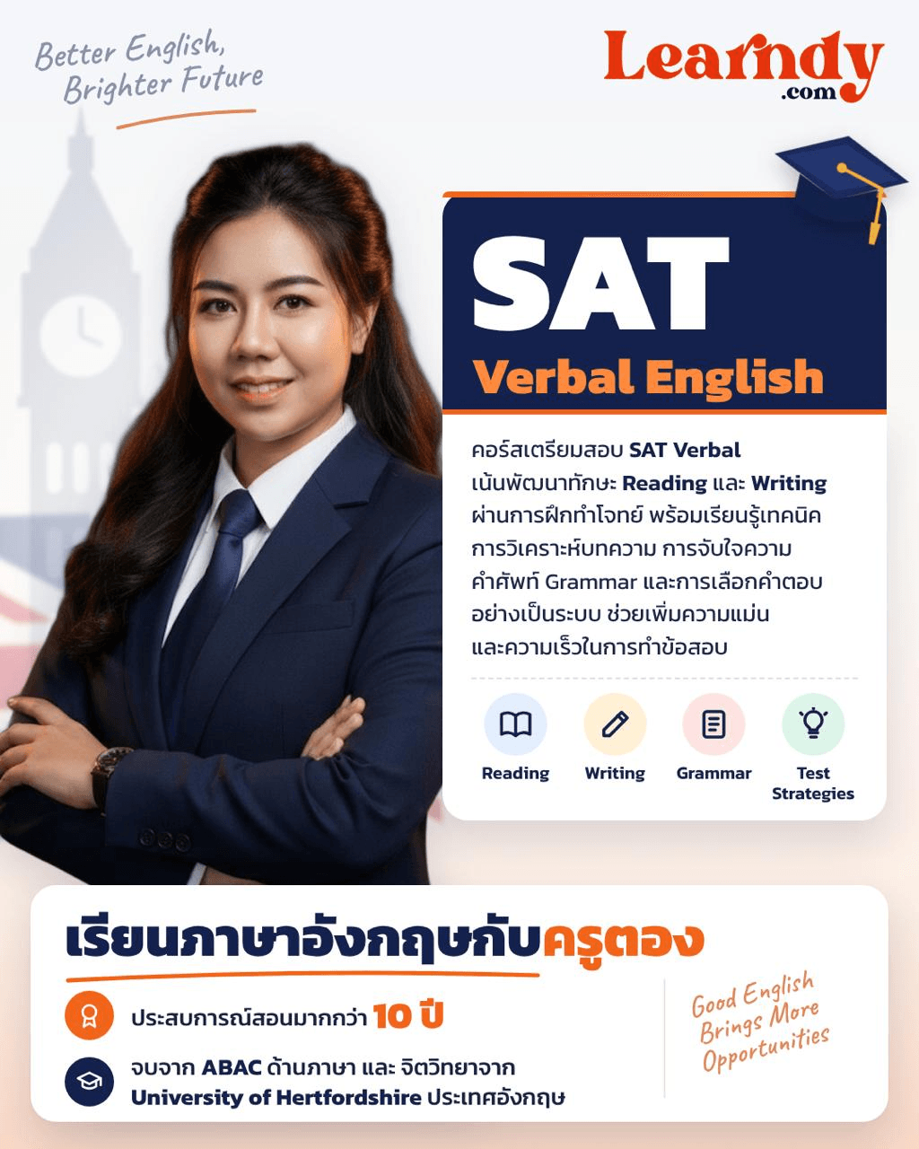 เรียนภาษาอังกฤษกับครูตอง 📘 SAT Verbal English