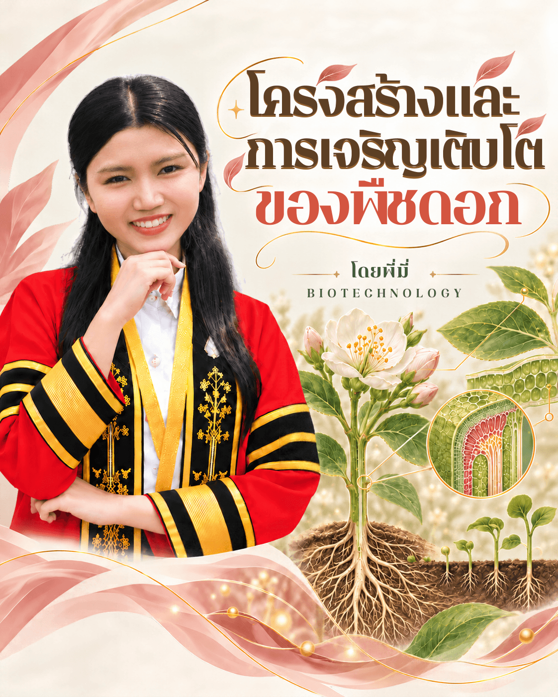 โครงสร้างและการเจริญเติบโตของพืชดอก