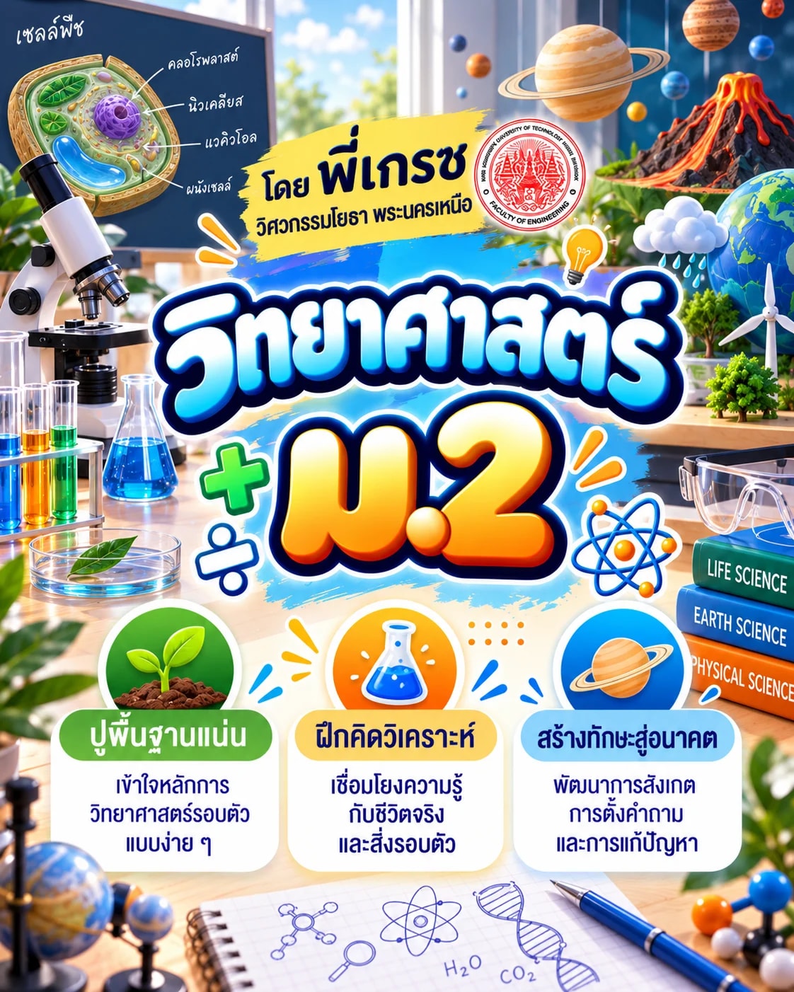 วิทยาศาสตร์ ม.2 โดยพี่เกรซวิศวะโยธา