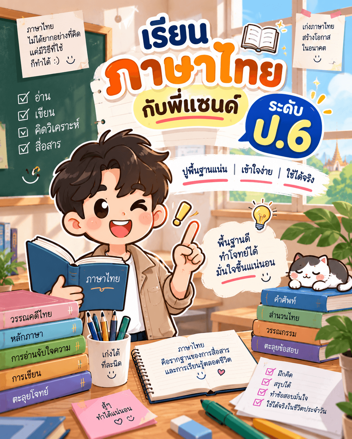 ภาษาไทยกับพี่แซนด์ ป.6