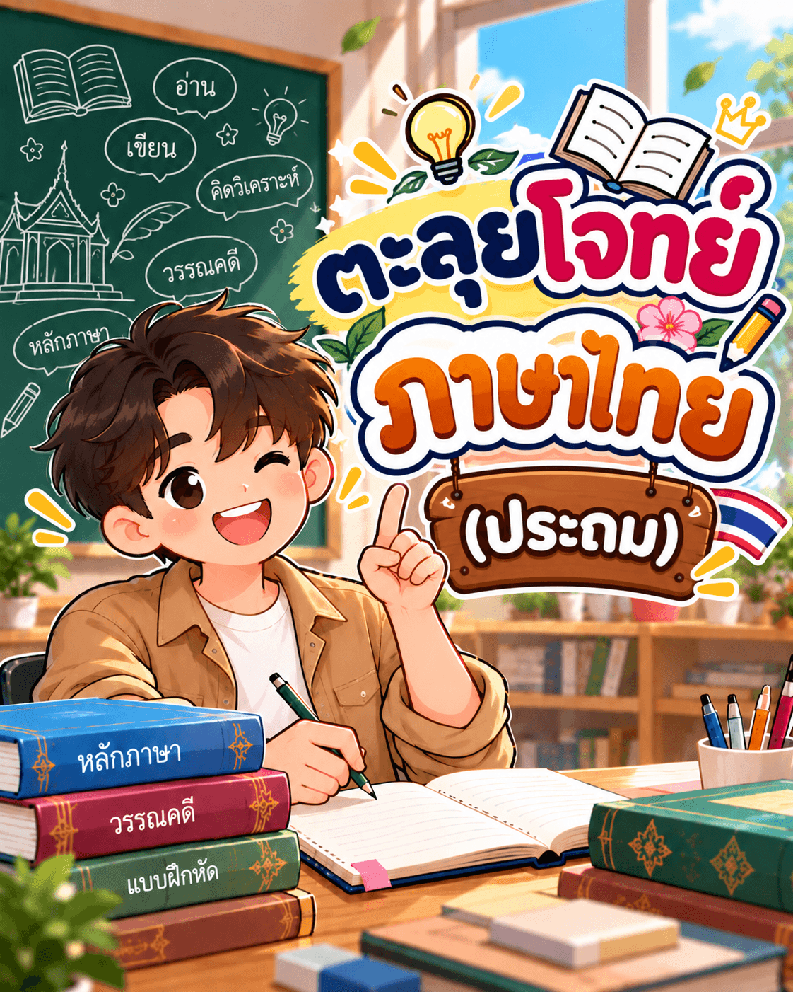 ตะลุยโจทย์ภาษาไทย ระดับประถม