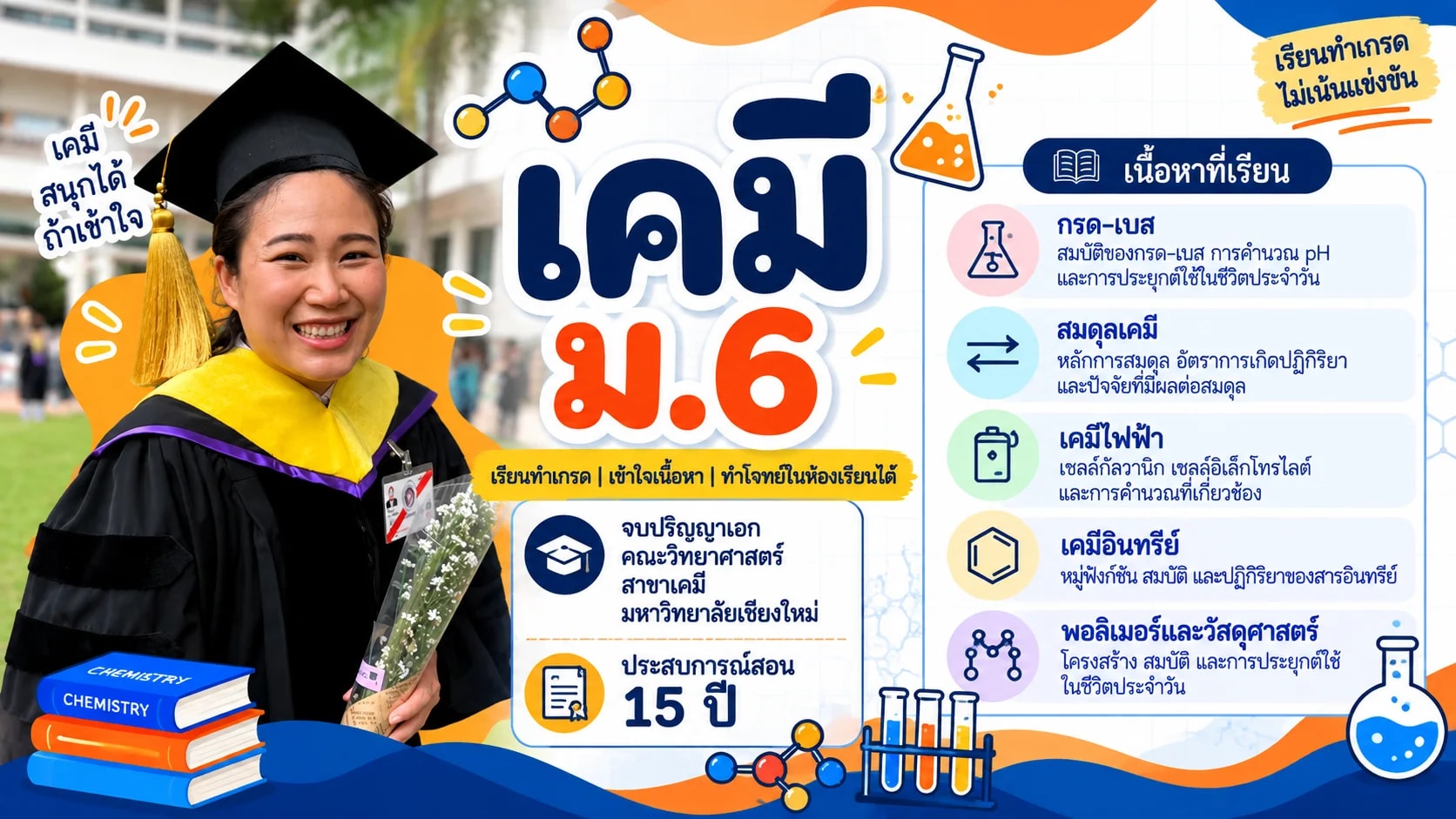 เคมี ม.6 โดย ดร.ตูมตาม